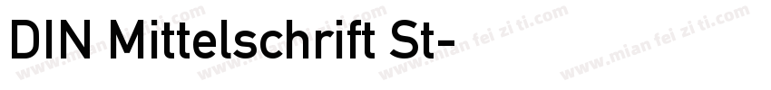 DIN Mittelschrift St字体转换